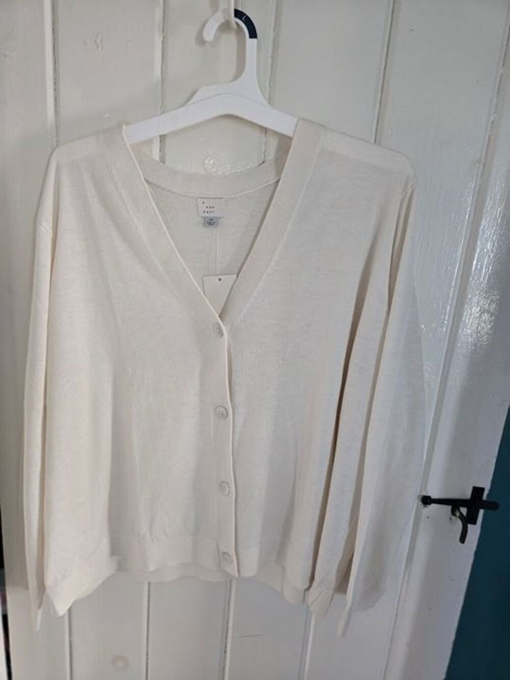 A New Day Cream Lightweight Cardigan Sweater - Womens 2X - NEW